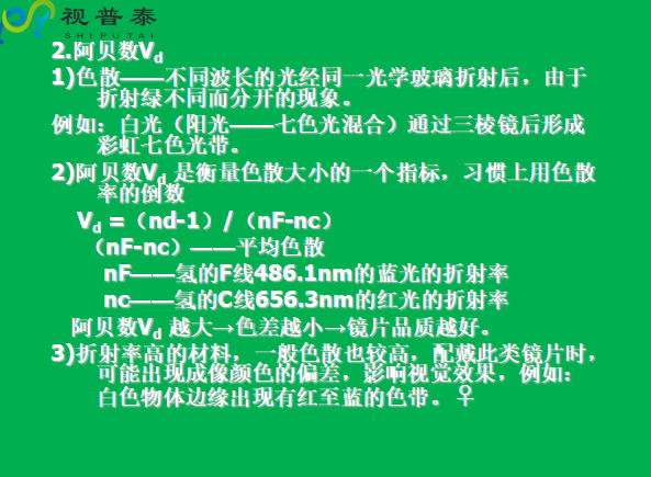 眼镜片的结构基础与材料