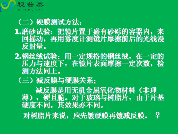 眼镜片的结构基础与材料